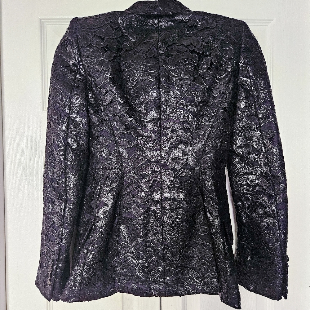 Alexander McQueen Metallic Lace Suit - Picture 5 of 11